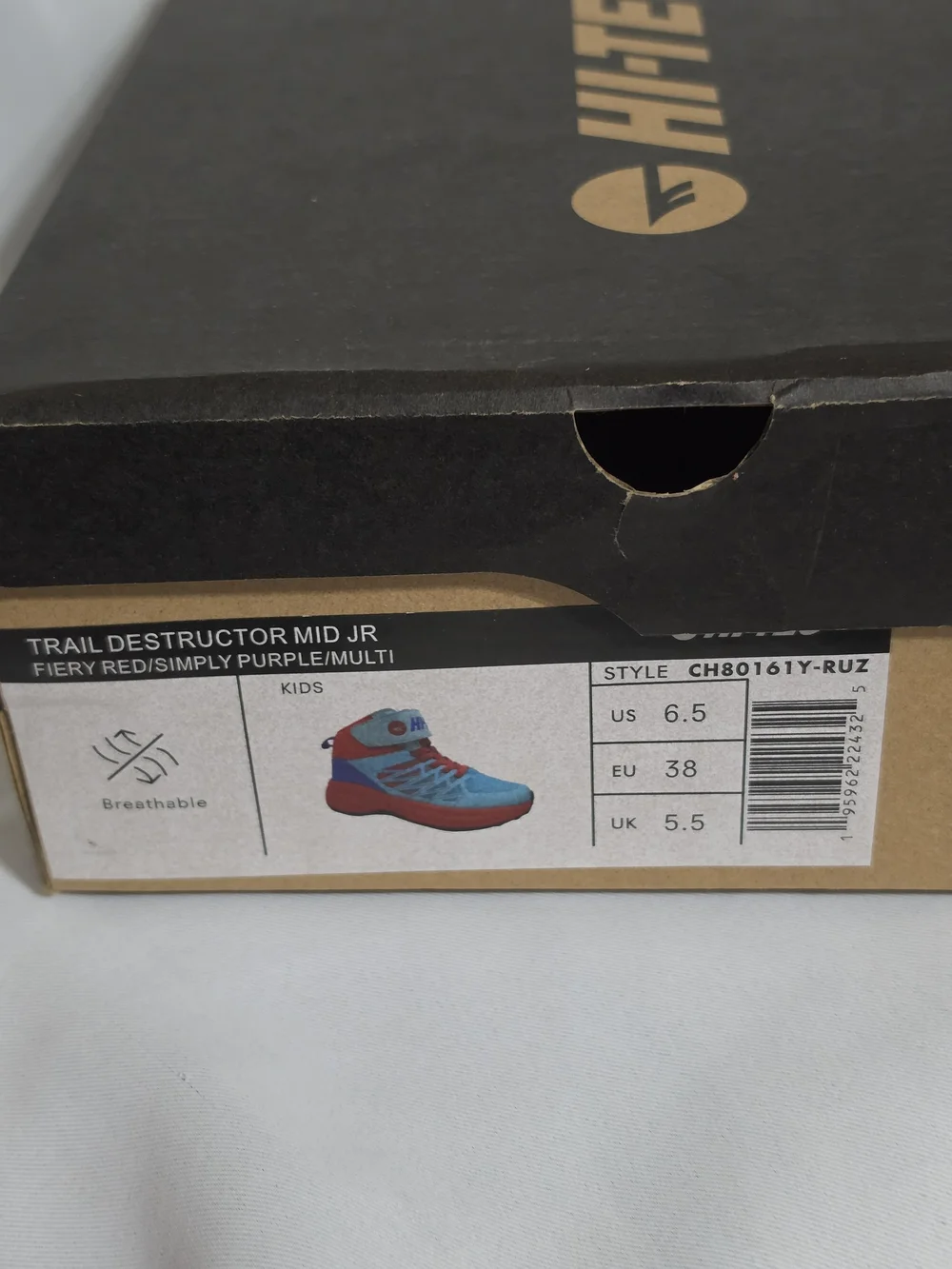 HI-TEC Trail Destructor Mid Jr US Kids Size 6.5 (NWT)